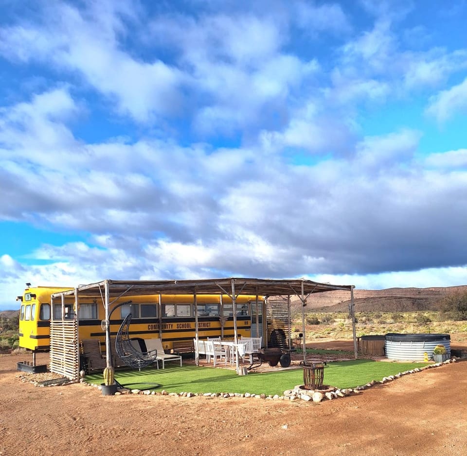 Yellow Karoo school bus Campground/ 
RV Resort in Western Cape