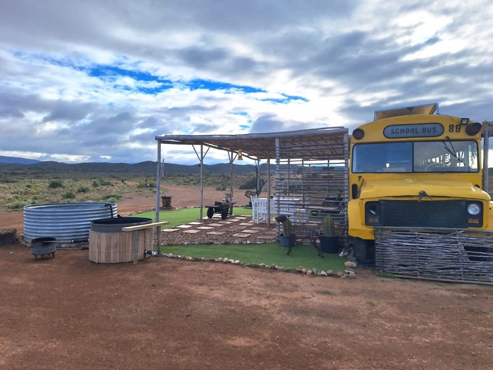 Yellow Karoo school bus Campground/ 
RV Resort in Western Cape