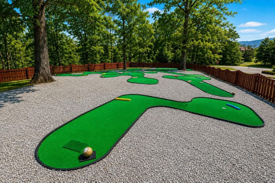 Deer Lodge Putt, Play & Take in the Views Chalet in Sevier County