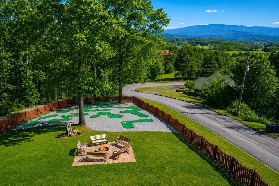 Deer Lodge Putt, Play & Take in the Views Chalet in Sevier County
