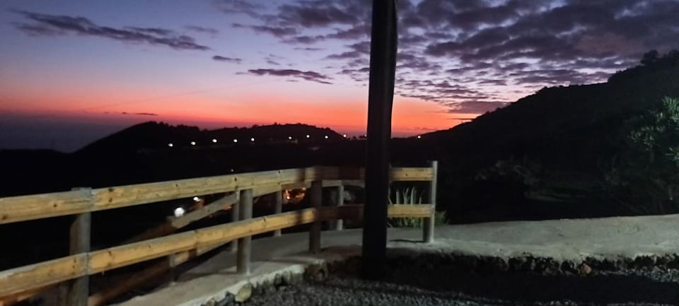 Natural landscape, Mountain view, Sunset
