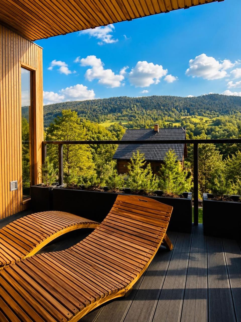 Day, Natural landscape, View (from property/room), Balcony/Terrace, Mountain view