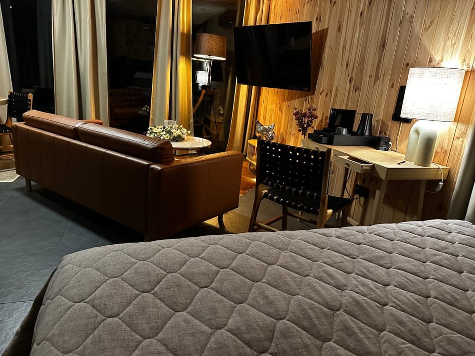 Bed, TV and multimedia, Living room, Photo of the whole room, Seating area, Evening entertainment