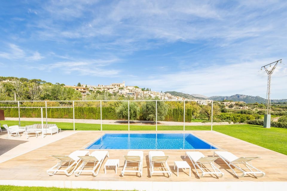 Property building, Living room, Swimming pool
