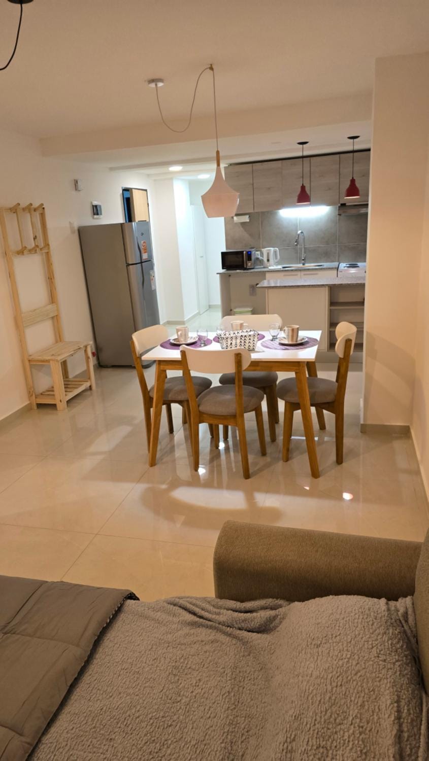 Kitchen or kitchenette, Living room, Dining area