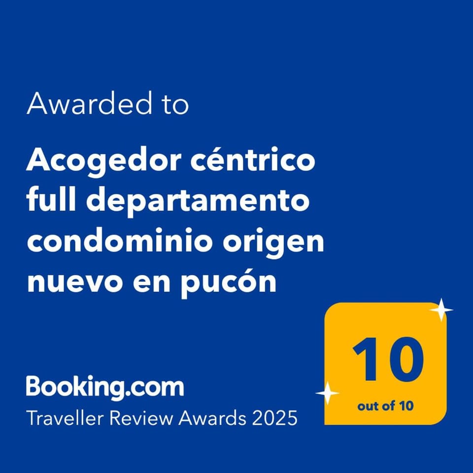 Acogedor céntrico full departamento condominio origen nuevo en pucón Apartment in Pucon