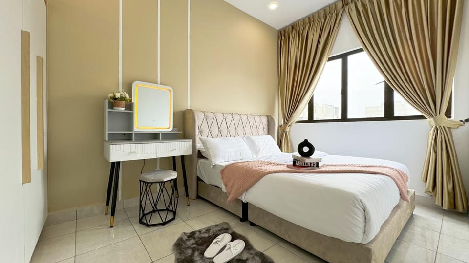 Bed, Photo of the whole room, Bedroom, hair dresser