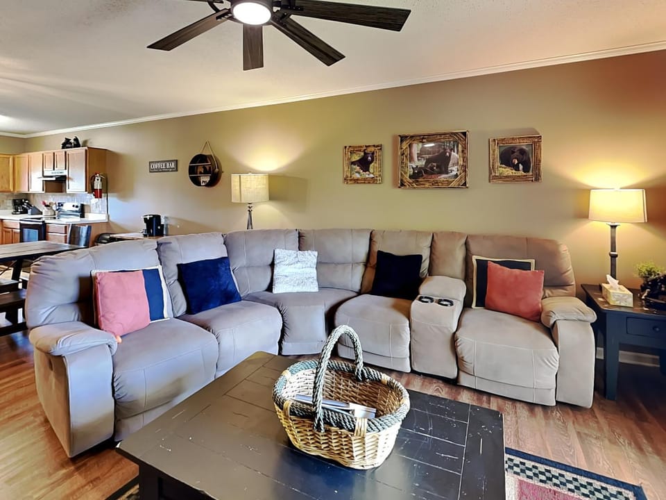 Kitchen or kitchenette, Living room, Seating area, furniture