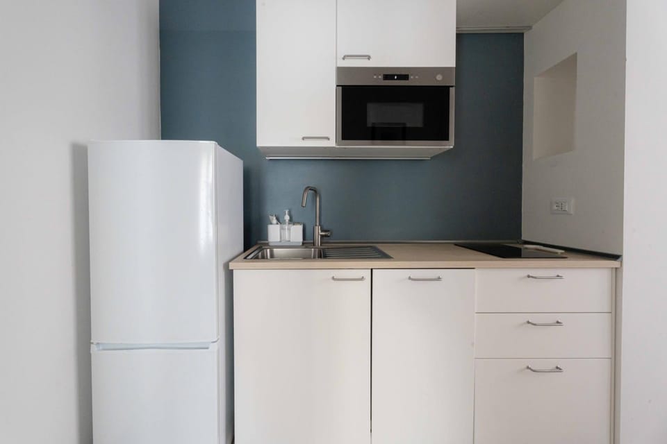 Kitchen or kitchenette, dishwasher, oven, stove