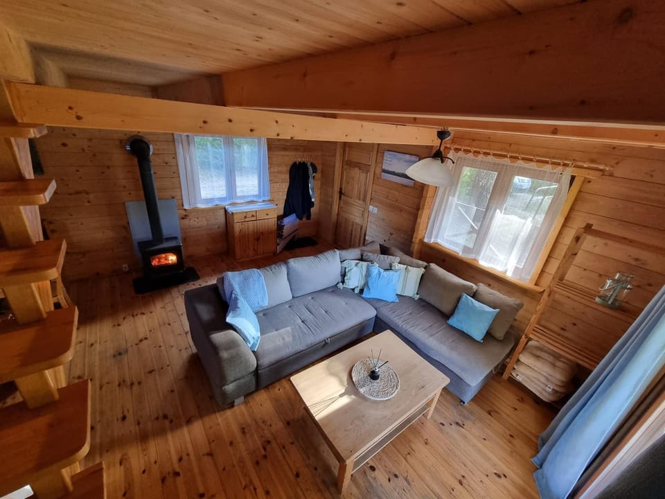 Domek Mazury Max nad jeziorem w Rynie House in Poland