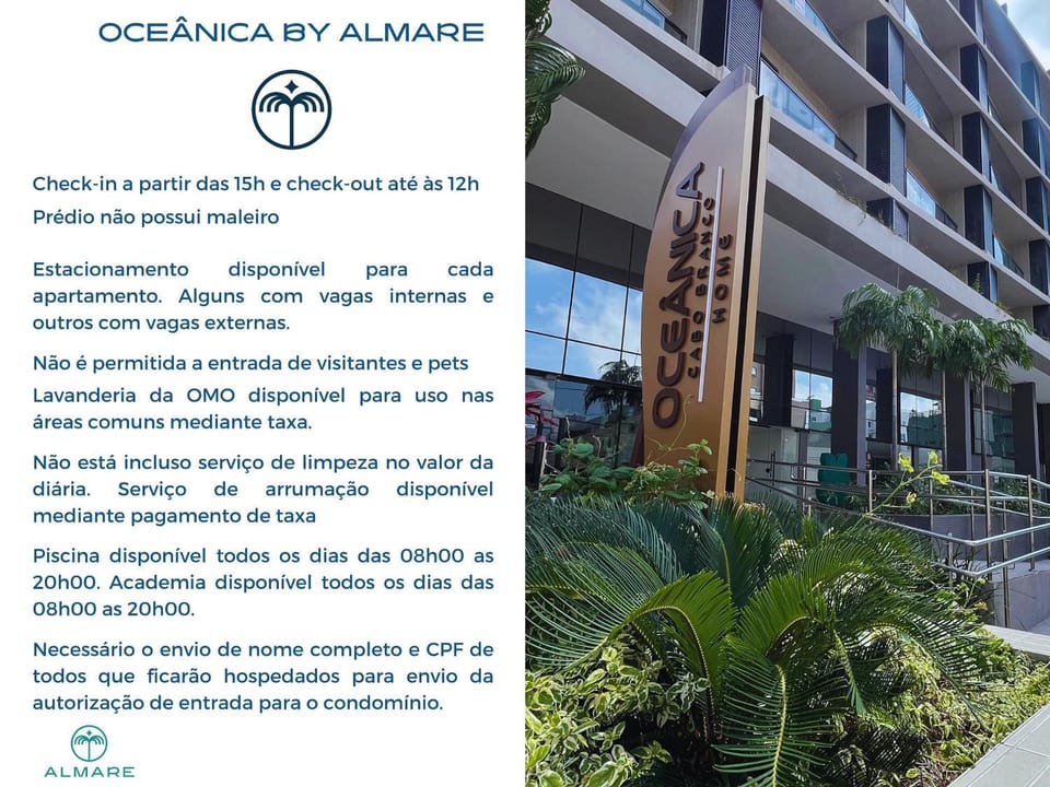 Flat Oceânica Seaside - By Almare Apartment in João Pessoa