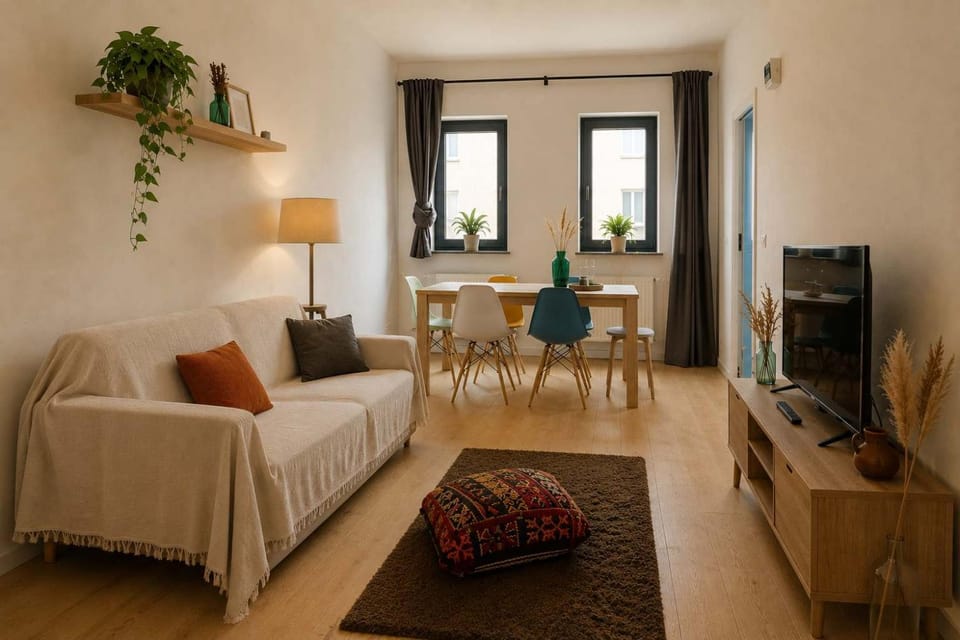 Modern Loft Downtown - Parking, Terrace, Spacious Apartment in Saint-Gilles
