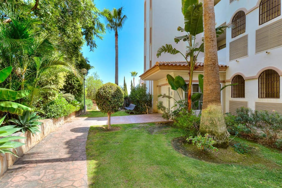 Property building, Garden view