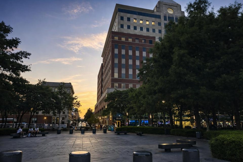 People, Neighbourhood, Street view, Shopping Area, Sunset