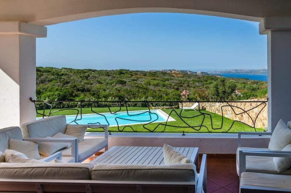 Patio, Pool view