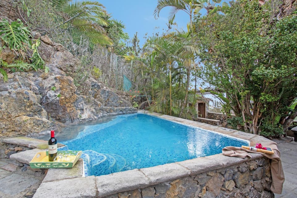Property building, Living room, Swimming pool