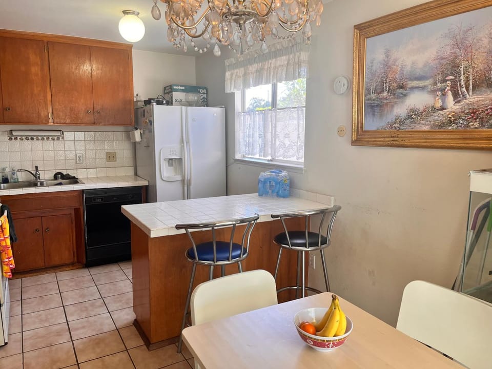 Dining area, oven, stove, kitchen