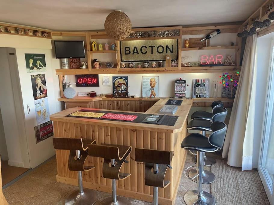 Stunning sea view beach front bungalow Bacton House in North Norfolk District