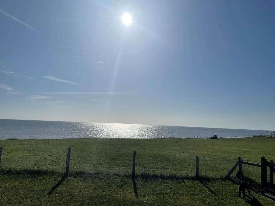 Stunning sea view beach front bungalow Bacton House in North Norfolk District