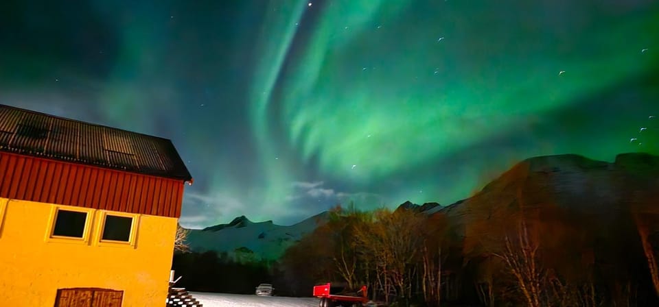 Night, Natural landscape, Mountain view