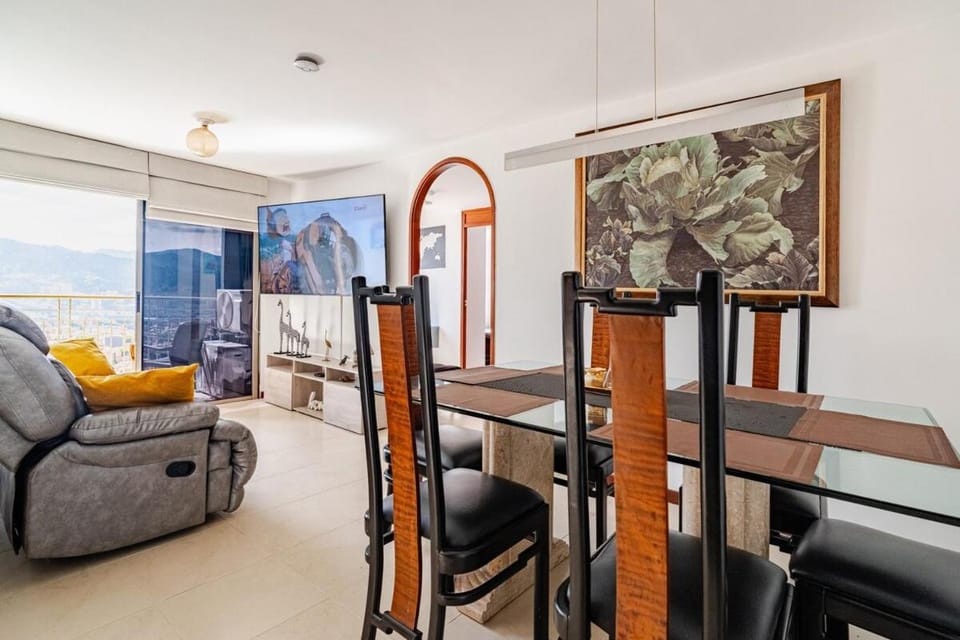 City views Air-conditioning Heated pool Apartment in Envigado