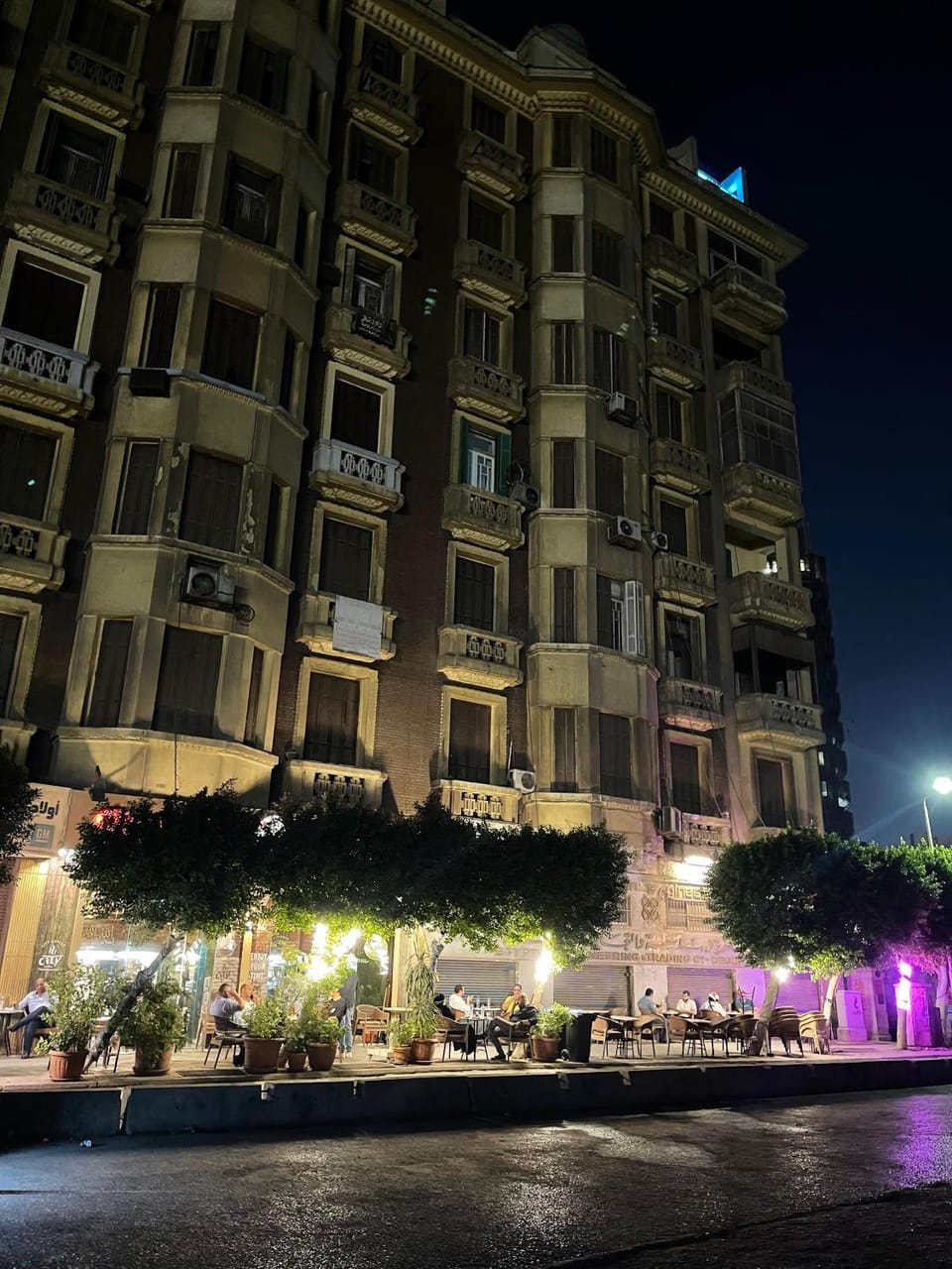 Property building, Night, City view