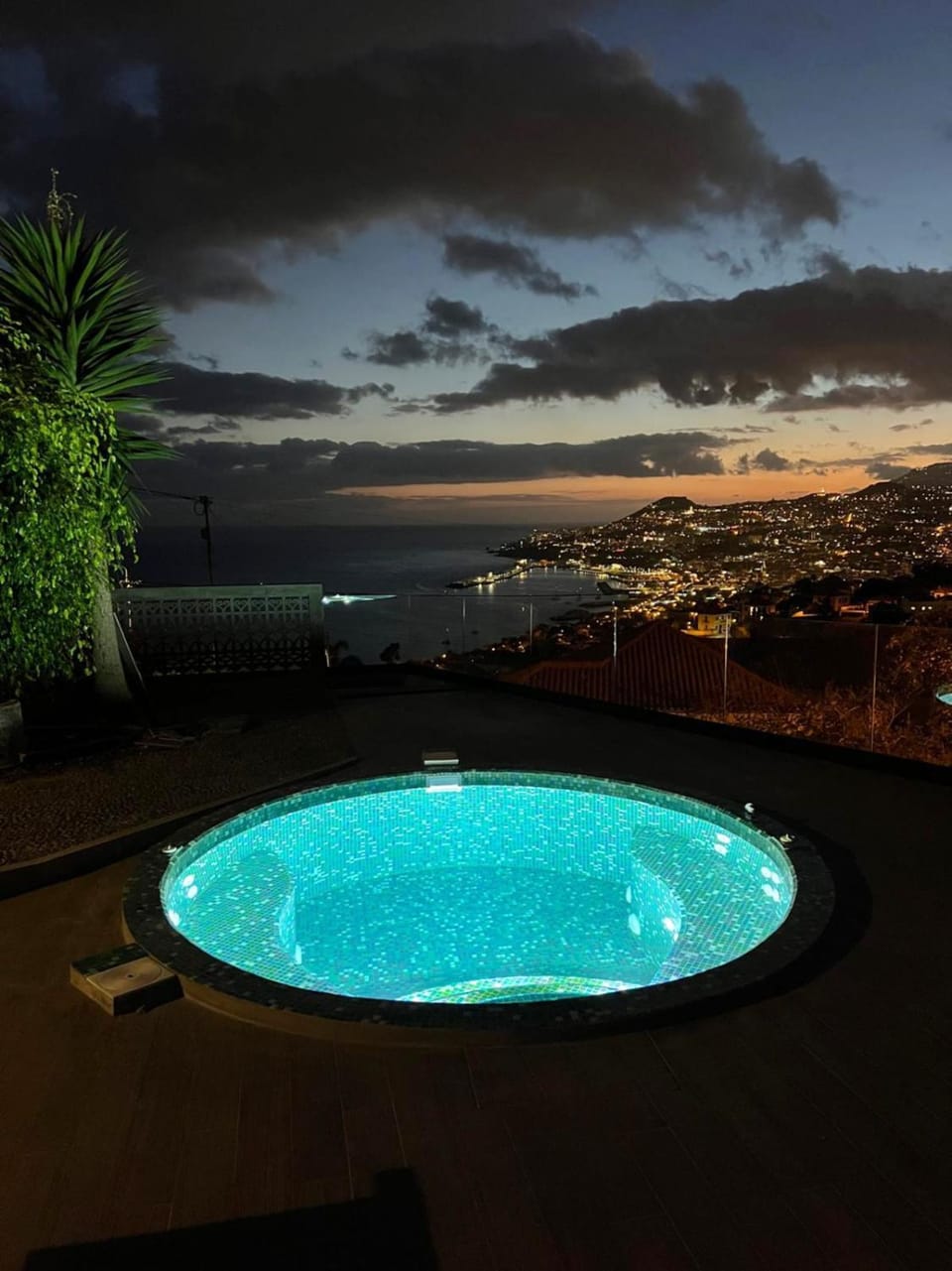 Night, Natural landscape, Pool view, Swimming pool