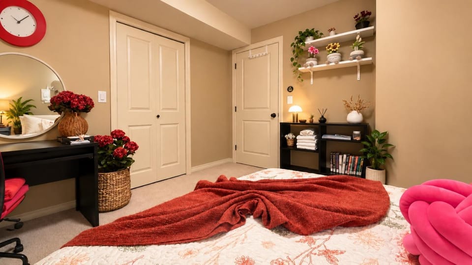 Bed, Bedroom