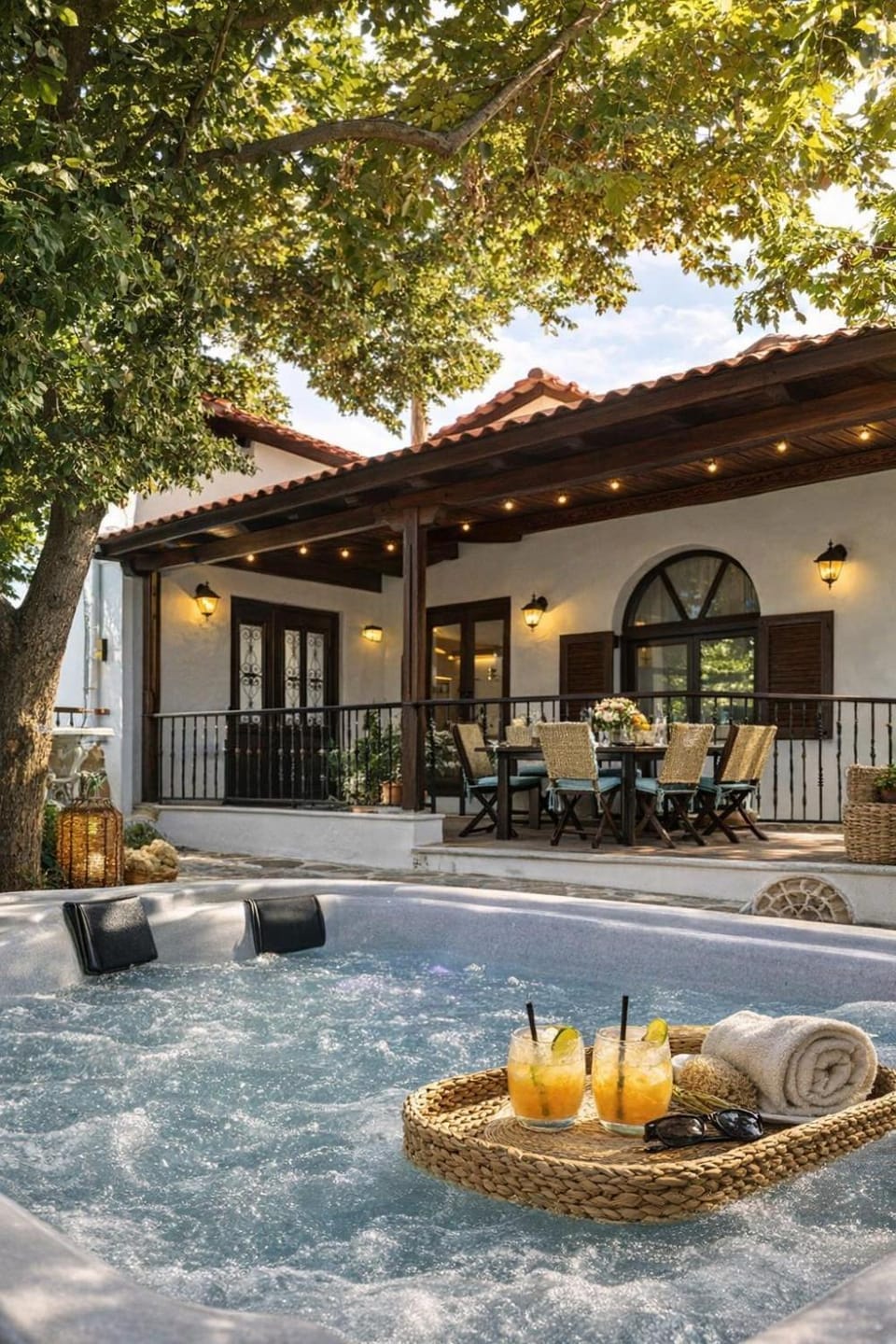 Garden, Hot Tub, Balcony/Terrace, Garden view, Pool view, Swimming pool, Open Air Bath, Family, internet