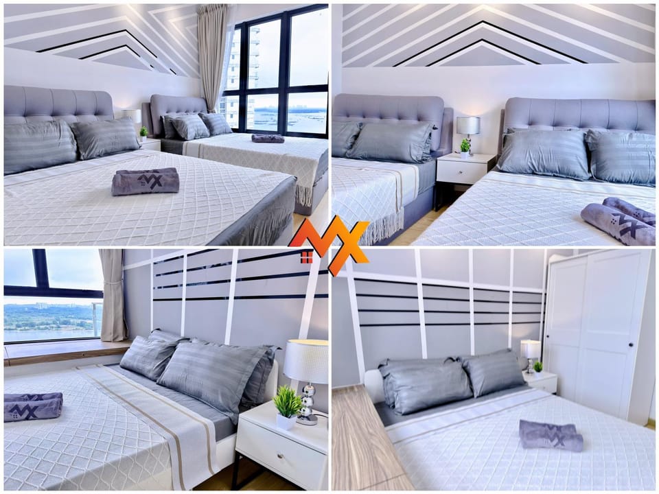 Full Sea View Country Garden Danga Bay 6-13pax Smart TV 70inch-Netflix Apartment in Johor Bahru