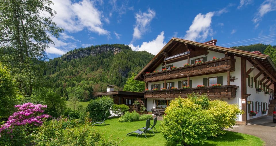 Property building, Facade/entrance, Garden view, Mountain view