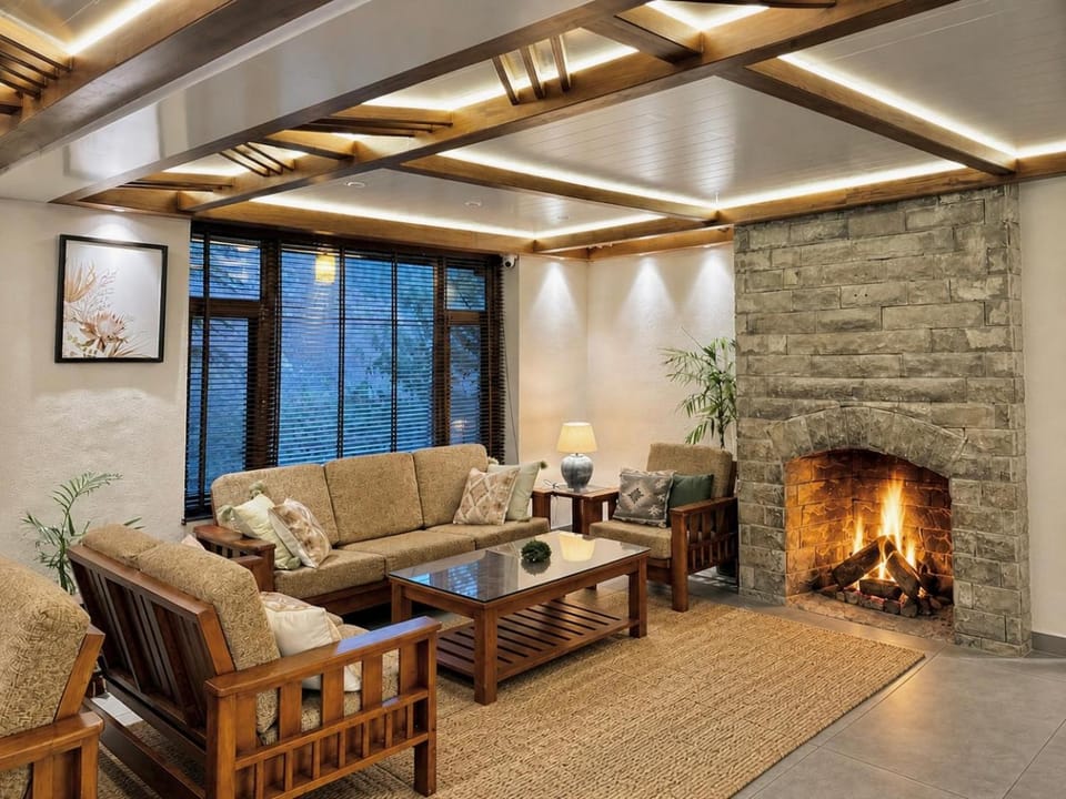 Living room, Seating area, fireplace