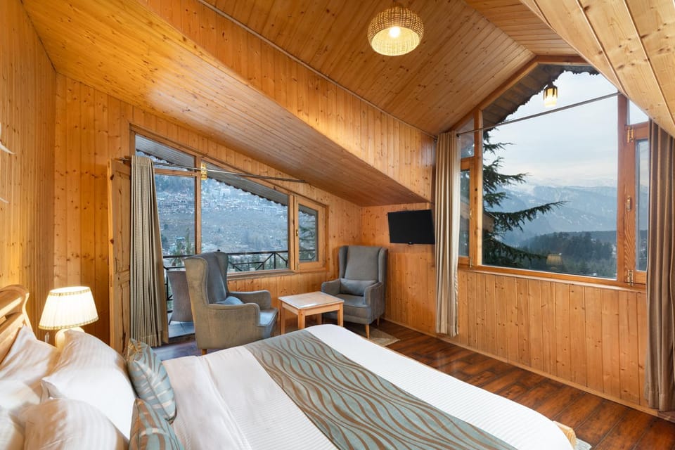 Bed, View (from property/room), Photo of the whole room, Bedroom, Mountain view