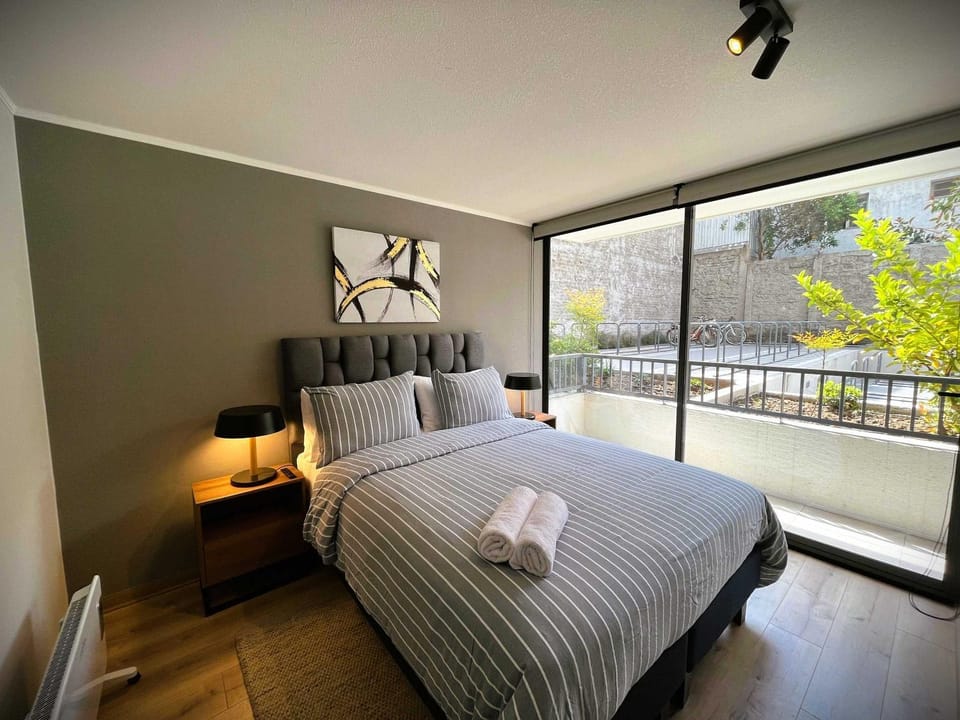 HOM I 1D1B, Calefactor eléctrico WiFi Lavanderia Apartment in Santiago