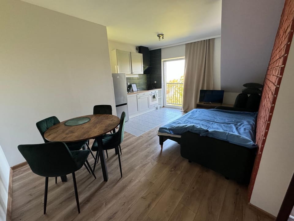 Kitchen or kitchenette, Living room, Dining area