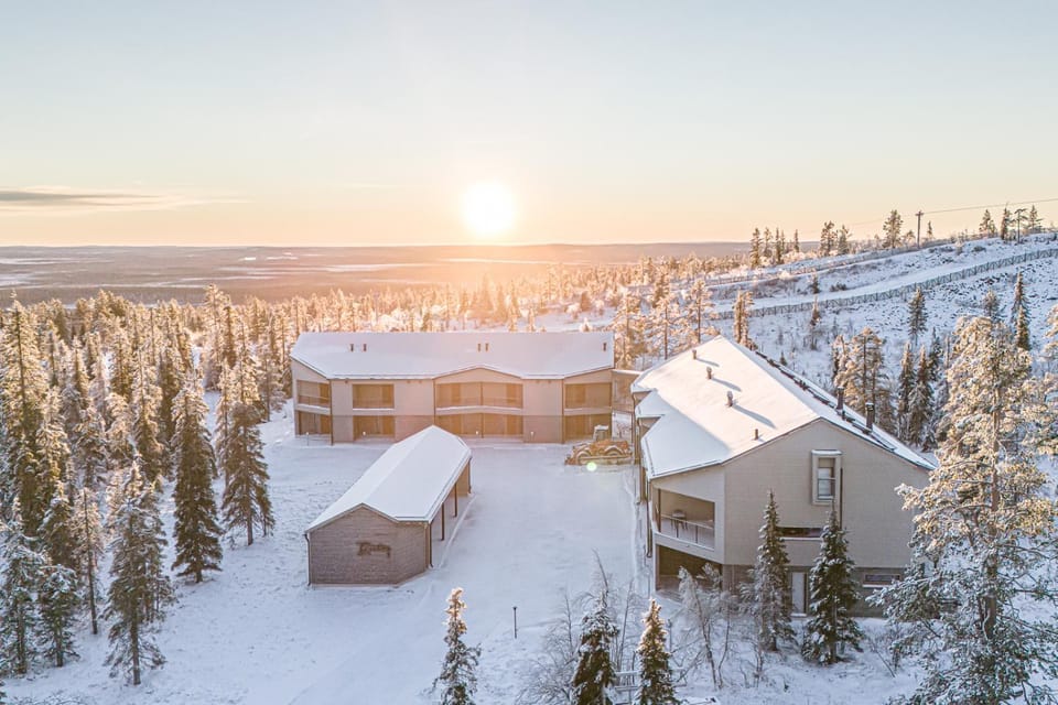 Property building, Day, Winter, Mountain view