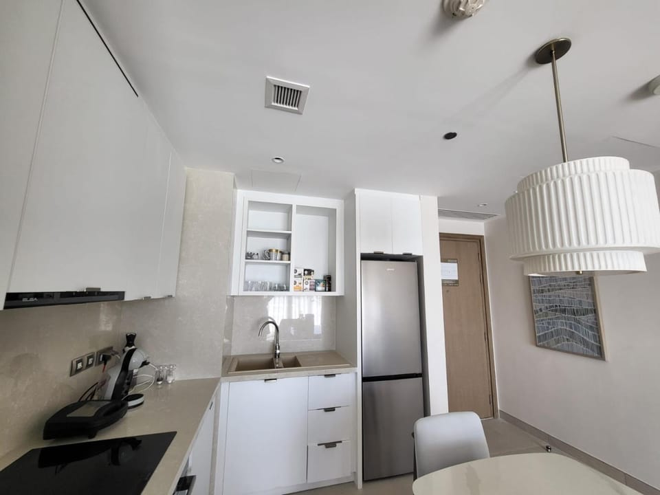 Kitchen or kitchenette, dishwasher