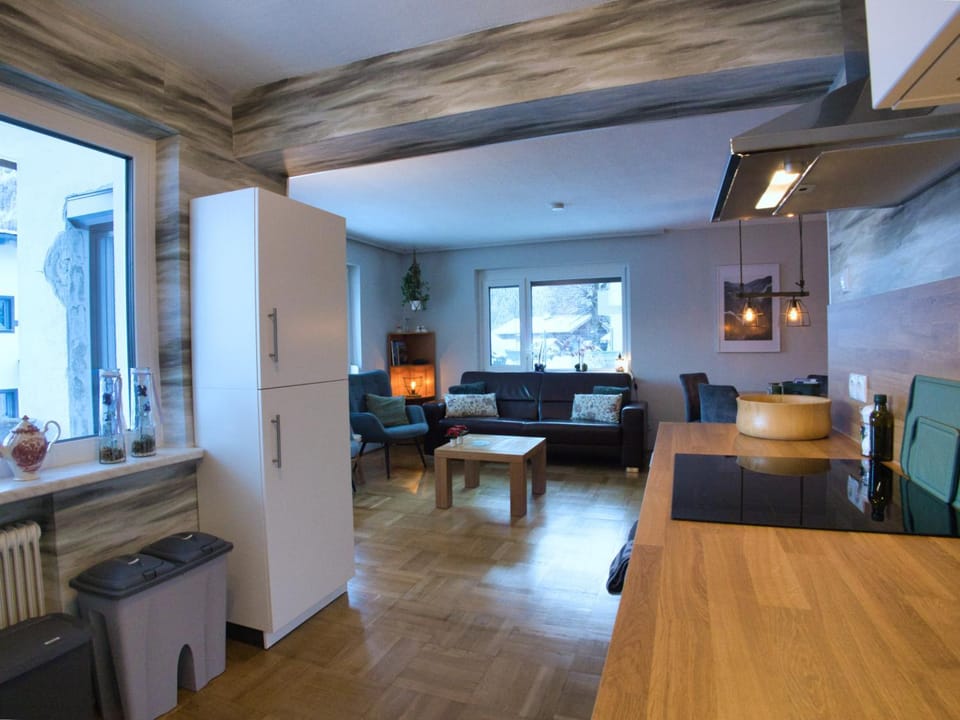 Kitchen or kitchenette, Food and drinks, Seating area, Food, City view, Mountain view, Street view, furniture, oven, stove, toaster, kitchen