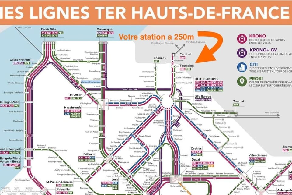 Le Botanique à 250m de la gare,15 min de Lille Apartment in Hauts-de-France