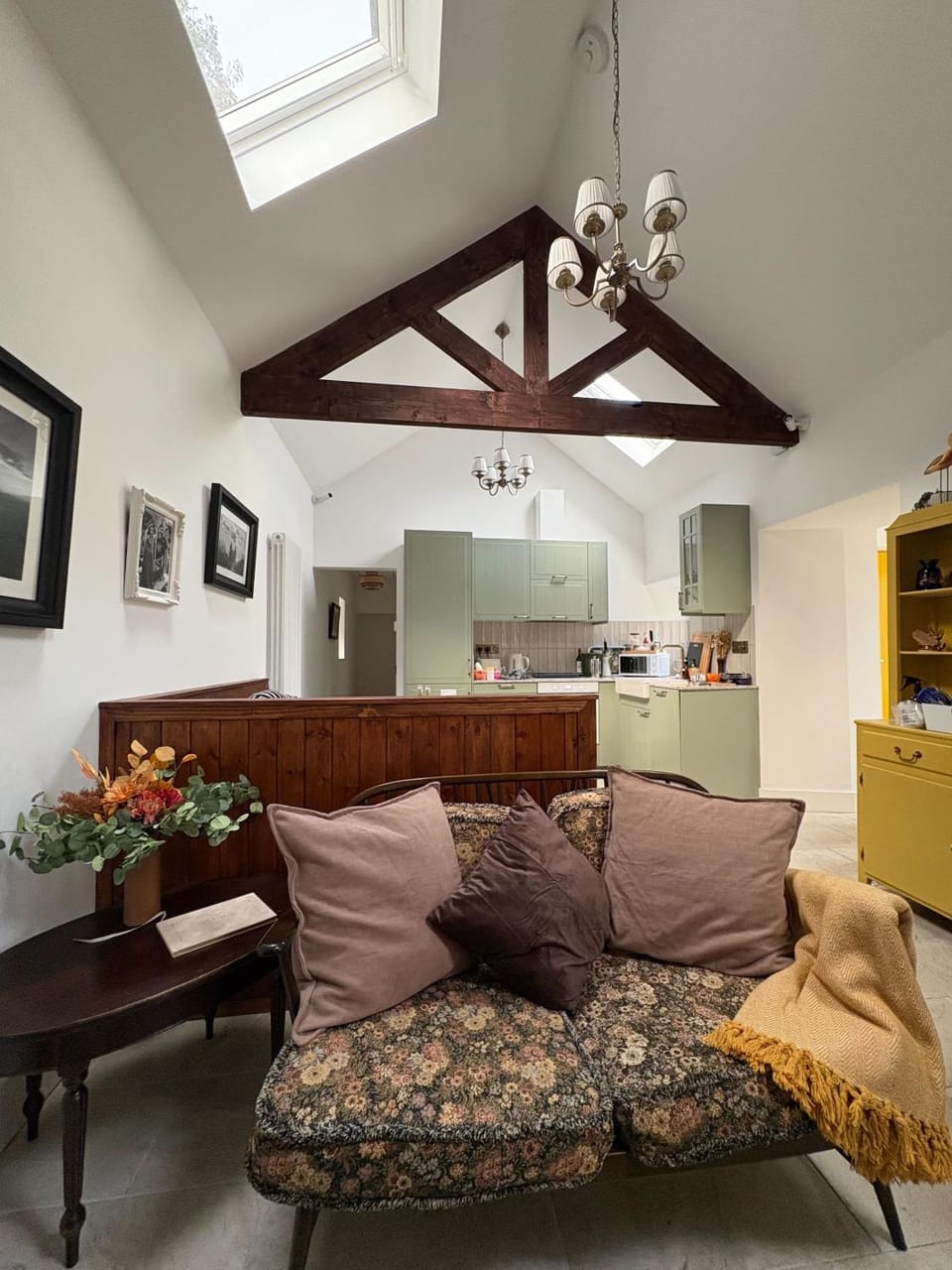 Living room, kitchen