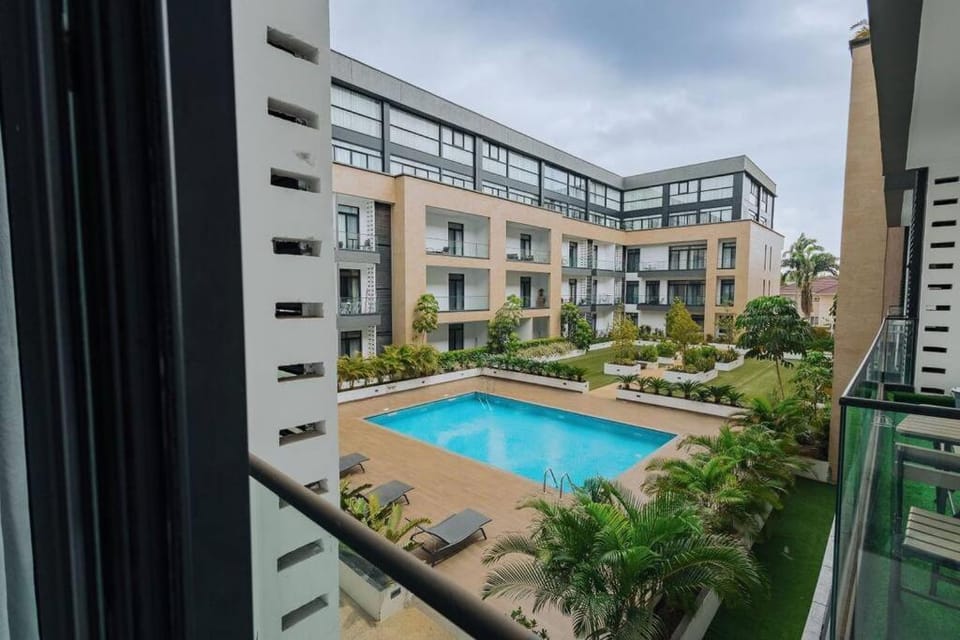 Property building, Pool view, Swimming pool