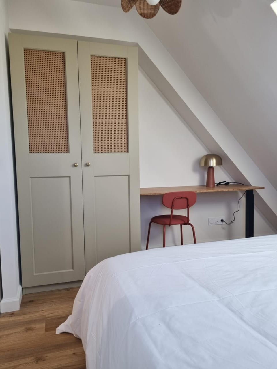 Seating area, wardrobe