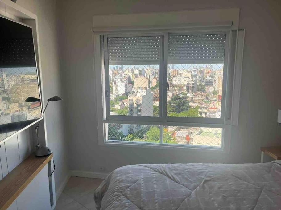 Bed, Photo of the whole room, Bedroom, City view