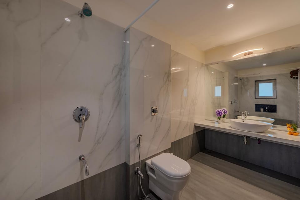Shower, Toilet, Bathroom, towels