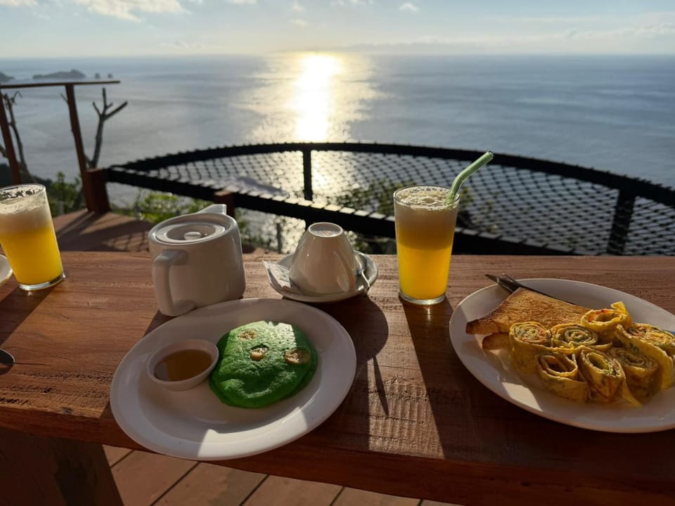 View (from property/room), Balcony/Terrace, Food and drinks, Food, Sea view, Drinks