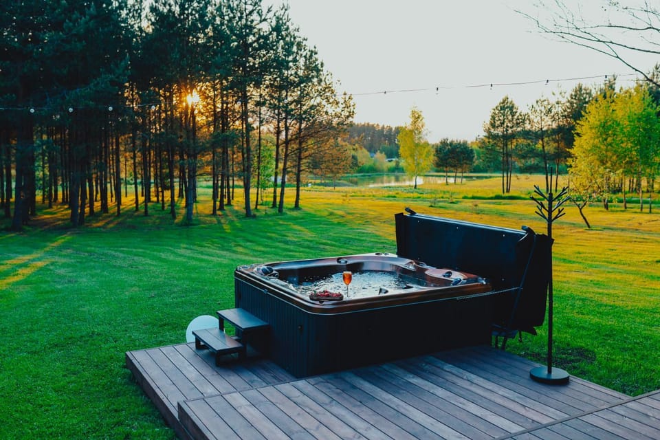 Baldones dabas retrīts - Exclusive holiday house near Riga jacuzzi sauna extra cost House in Latvia
