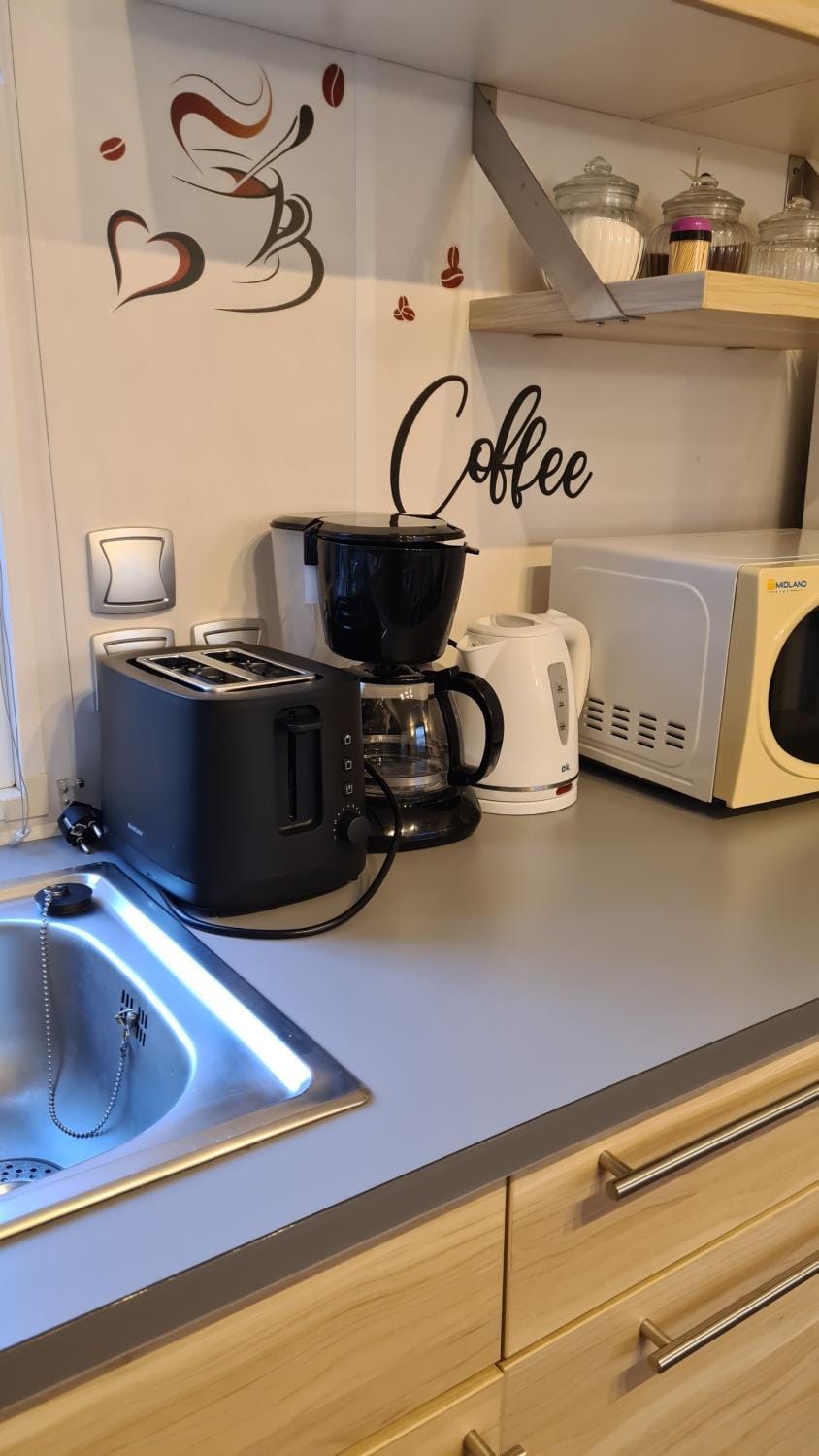 Coffee/tea facilities, Kitchen or kitchenette, toaster