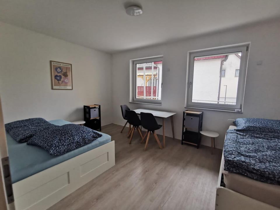 Property building, Living room, Bedroom