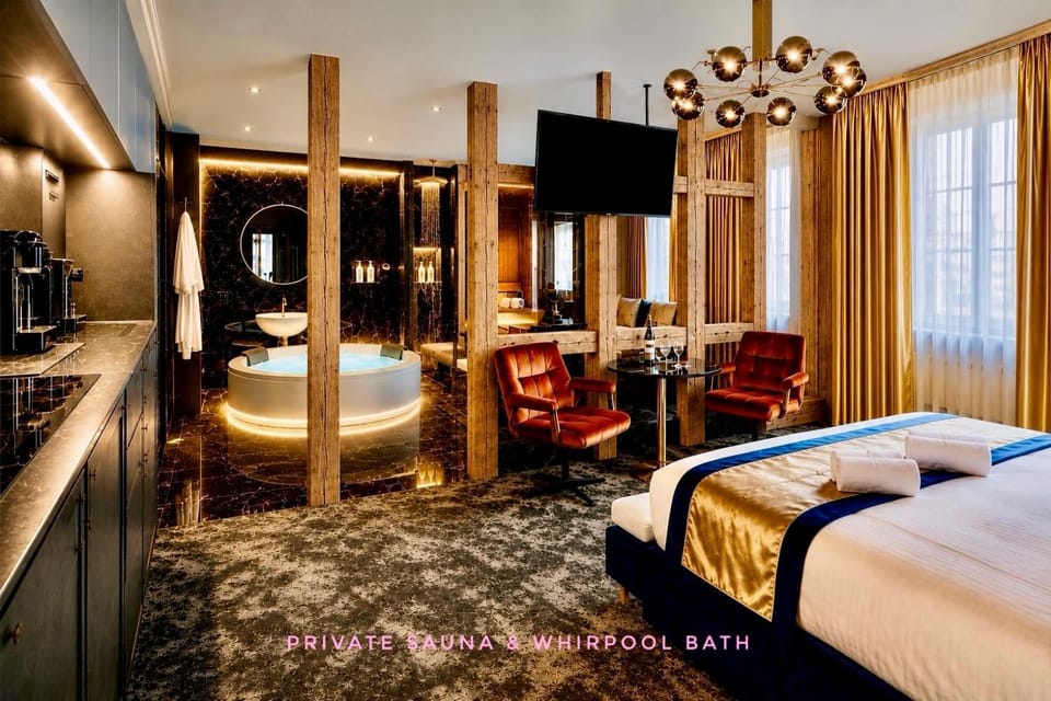 Bed, Sauna, Photo of the whole room, kitchen
