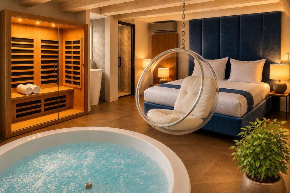 Hot Tub, Sauna, Bedroom